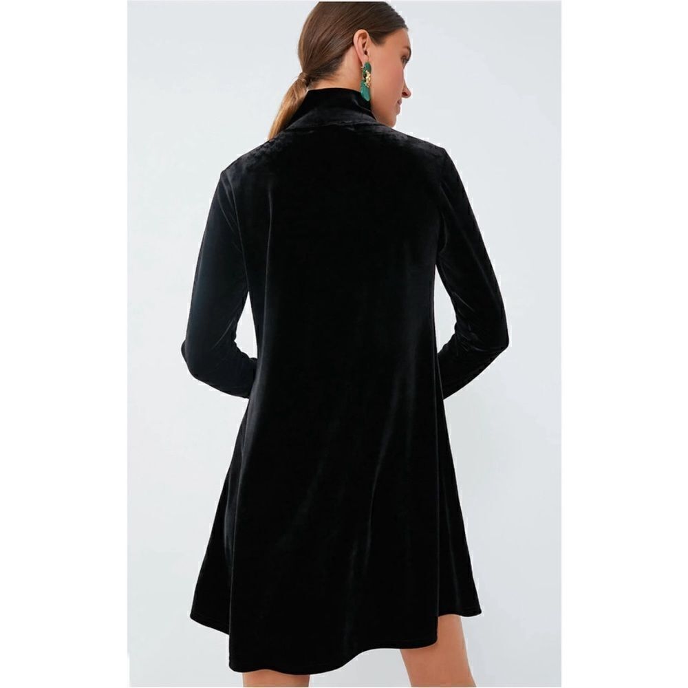 NEW Pomander Place Tuckernuck Black Velvet Mottershead Dress - Picture 4 of 10